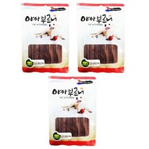 야아부르니 국내산 강아지 수제간식, 소고기스테이크맛, 3개