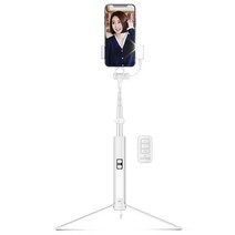 벤토사 인싸카봉 LED 블루투스 셀카봉 삼각대, VTS-LED160(화이트)