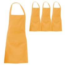 마켓피오 베이직 앞치마 700 x 600 mm, 주황, 4개입