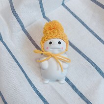 미쁘다 털모자 지방이 석고방향제 노랑, 피오니작약