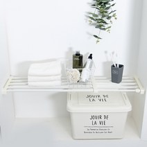 해피홈 화이트 슬라이드 압축선반, 1개