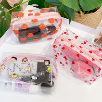마켓피오 큐트 투명 다용도 미니파우치 5p