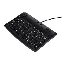 계림산업 키보드코리아 트랙볼 유선 미니키보드 RBK-207UT, 혼합색상, 인체공학