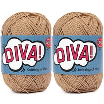 실바람 디바 뜨개실 2p, 7번 라떼, 2개