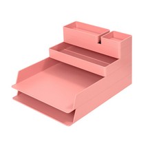 누사인 시스템 데스크 오거나이저 6p 세트 NS001, 로즈핑크, 1개