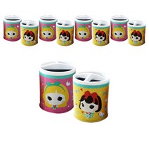 빅드림 미니돌 철제연필꽂이 캐릭터 펜꽂이, 랜덤 발송, 10개입