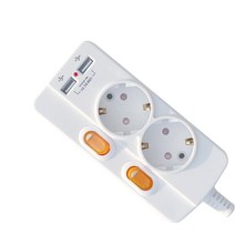 카닉스 타노스 2포트 USB 고속충전 멀티콘센트 2구 16A, 1.5m, 1개