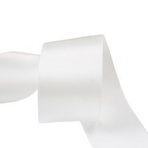 가드 공예 데코 선물포장 리본 25mm, 화이트, 90m