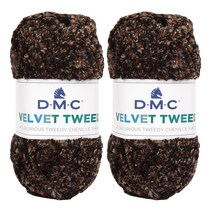 DMC 벨벳 트위드 뜨개실 2p, 255 혼합, 66m