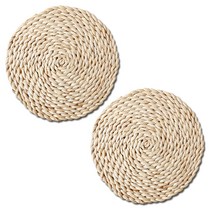 아리코 라탄스타일 스트로 식탁매트 2p, 30cm
