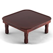 남원목기 춘향골 사각 타원상 690 x 690 x 250 mm, 체리 + 갈색
