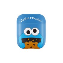 피앤씨컴퍼니 세서미스트리트 에어팟 이어폰 케이스, 쿠키몬스터(블루)