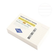 왈가닥스 룰드 인덱스카드 100매 102 x 152 mm, 화이트, 1개