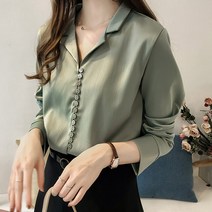 코코블랑 여성용 리벤느 모던카라블라우스