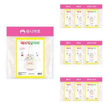 유니아트 패브릭앞치마 10p, 혼합 색상