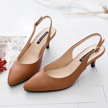 갓슈 치파 스틸레토 미들힐 슬링백 5cm