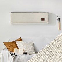 데코원 히스 삼중직 스판 벽걸이 에어컨커버, 아이보리