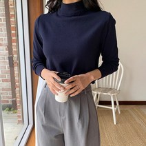 엔비룩 여성용 올데이부드러운시보리니트 반목