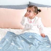 베베슈에뜨 양털느낌 극세사 블랭킷, 크라운그레이