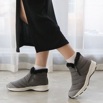 슈벨 여성용 갤러리 겨울 앵클 숏 패딩 보아털부츠 방한화