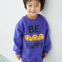 라라아망 아동용 해피스마일 롱 맨투맨