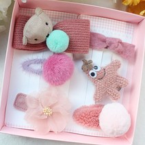 채니봉봉 여아용 라즈베리 헤어핀 6종세트