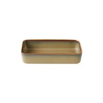 까사무띠 쎄나 직사각 볼 17cm, 브라운, 1개