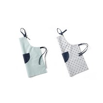 블럭마트 패브릭 북유럽 앞치마, 랜덤 발송, 2개