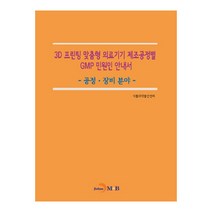3D 프린팅 맞춤형 의료기기 제조공정별 GMP 민원인 안내서: 공정 장비 분야, 진한엠앤비