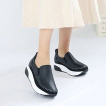 치들리 스티치 패션 가죽 운동화