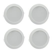 시그마 LED 슬림 다운라이트 15W 15.5~16.5cm, 전구색, 4개