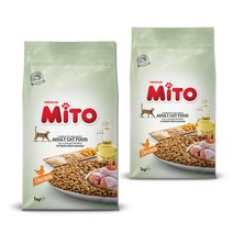 미토 프리미엄 성묘용 건사료 2p, 치킨, 1kg, 1세트