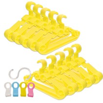 버드시아 연결옷걸이, 예쁜노랑, 50개입