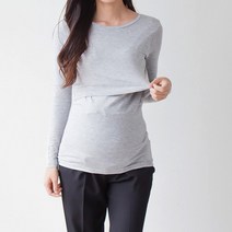 보리맘 알엔 긴팔 수유티셔츠