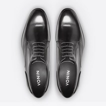 보닌 남성용 천연소가죽 더비 플레인 수제구두 SEG197BK