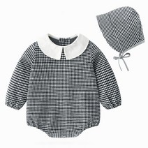 스타도어 체크카라 긴팔수트 모자세트