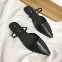 마켓A 여성용 베이직 스틸레토 스트랩 블로퍼