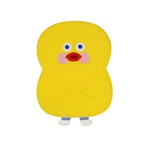 브런치브라더 덕 쉐입 랩탑 파우치, 옐로우덕