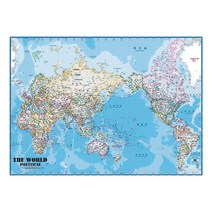 지도닷컴 코팅형 미국 지도 소 110 x 78 cm + 세계지도 세트, 1세트