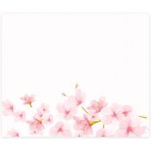 도나앤데코 젬마 휘날리는 벚꽃 사각 메모 스티커 6 x 5 cm 015, 혼합색상, 120개