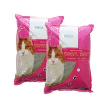 로얄캣 프리미엄 고양이 모래 파리로즈향, 9.53kg, 2개