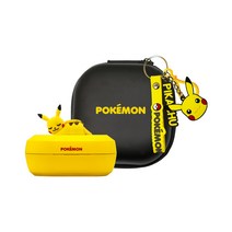 포켓몬스터 TWS 블루투스 이어폰 + 전용파우치 + 키링, PM-TWS-PKC, 피카츄