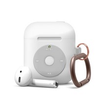 엘라고 AW6 에어팟 1 & 2세대 행 케이스, 화이트