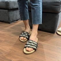 여성 비즈장식 뮬 슬리퍼 sn041