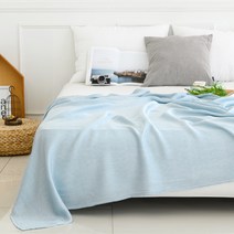 썸머 피그 인견 홑이불, 블루