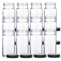 플라스틱 블랙캡 잼병 허브사각러그, 250ml, 12개