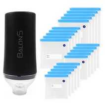 발론스 진공포장기 wtr0619 + 식품용진공팩 소 10p + 대 10p, wtr0619(진공포장기)
