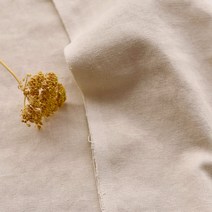 코튼빌 리브레 대폭 무지 바이오 워싱 린넨 원단 11수 4p, 소프트피치