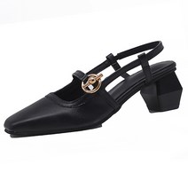 마켓에이 골드플래닛 블랙라인 플럼프굽 슬링백