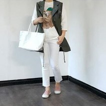 핑크홀릭 프레즈 자수 후드 야상조끼